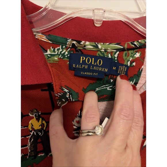 Polo Ralph Lauren VTG Western Polo Shirt Size M Rodeo Camping Outdoors Ranch NWT - Picture 5 of 6